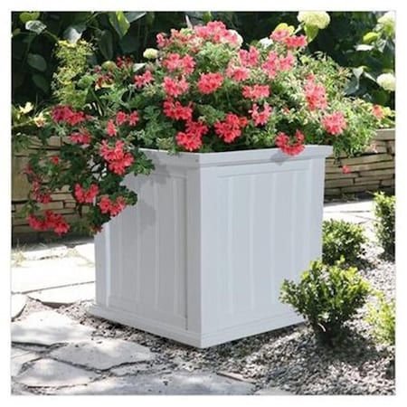Lawnitator Cape Cod Patio Planter 20x20 White LA2621832